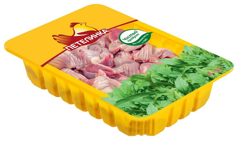 Желудки мышечные цыплят-бройлеров Петелинка охлажденные, 450г