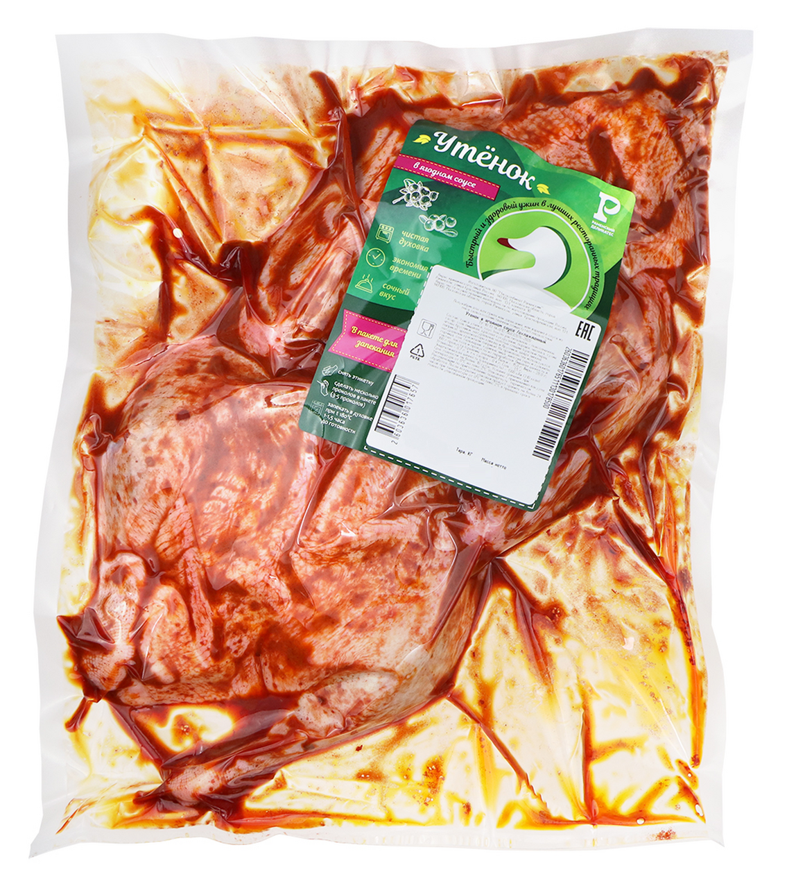 Утенок Раменский деликатес в ягодном соусе охлажденный, ~1кг