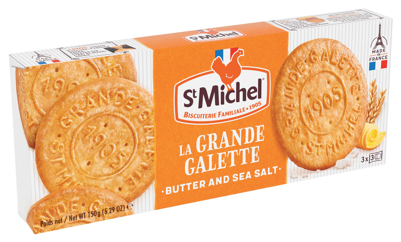 Печенье StMichel сливочное с морской солью, 150г