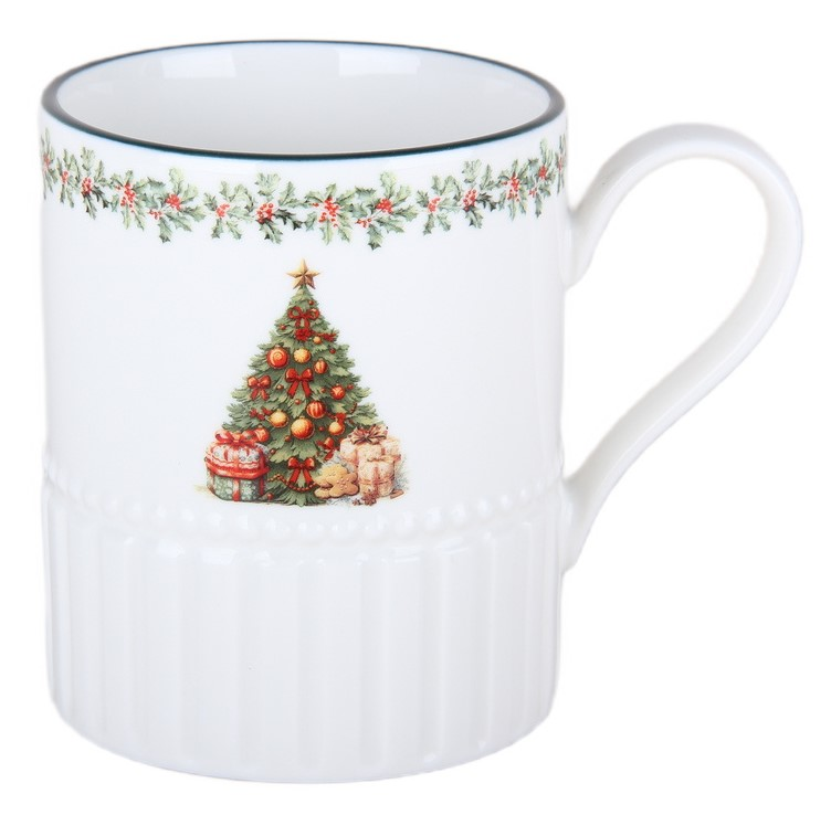 Кружка Коралл Новогодний венок, 400мл