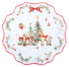 Тарелка десертная Коралл Новогоднее настроение, 21см