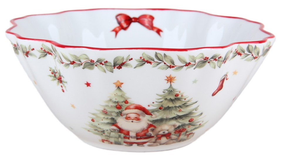 Салатник Коралл Новогоднее настроение, 16см