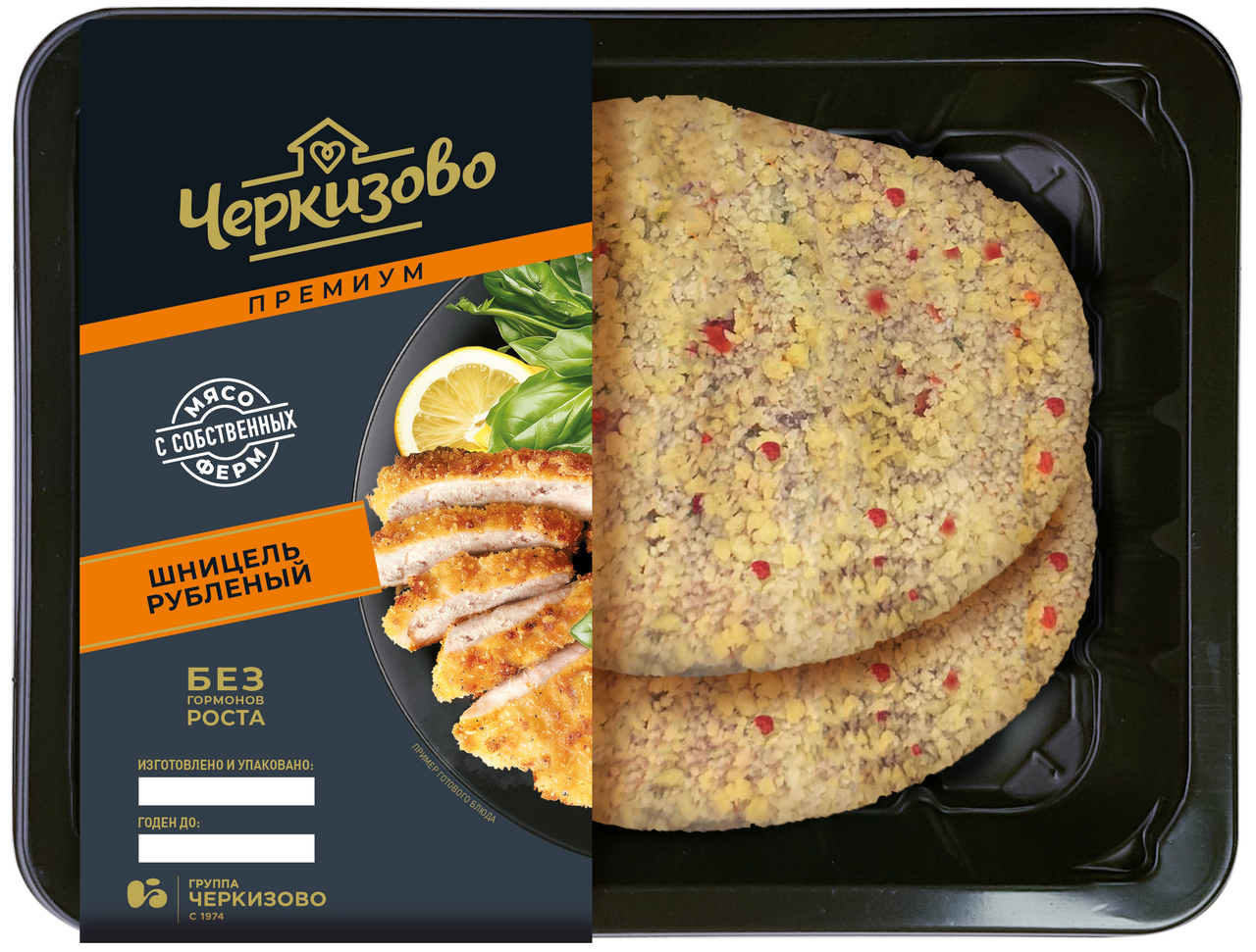 Шницель Черкизово Премиум рубленый в панировке, 400г