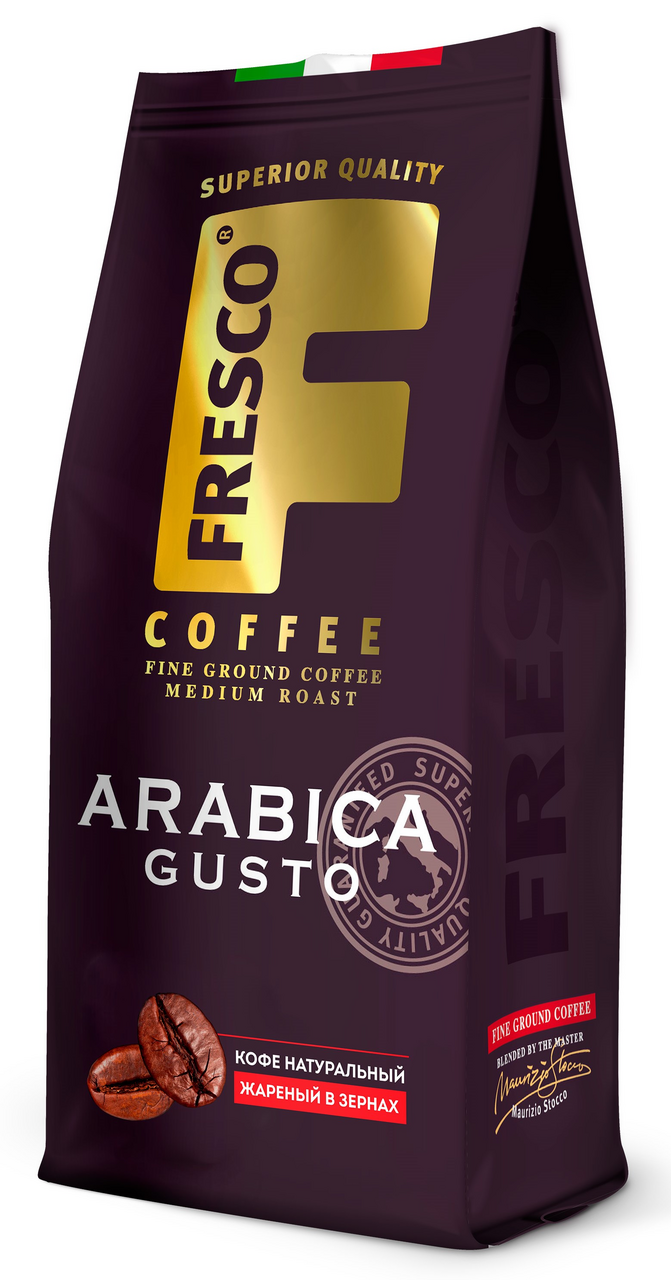 Изображение товара Кофе Fresco Arabica Gusto зерновой 200г - лучший выбор для любителей