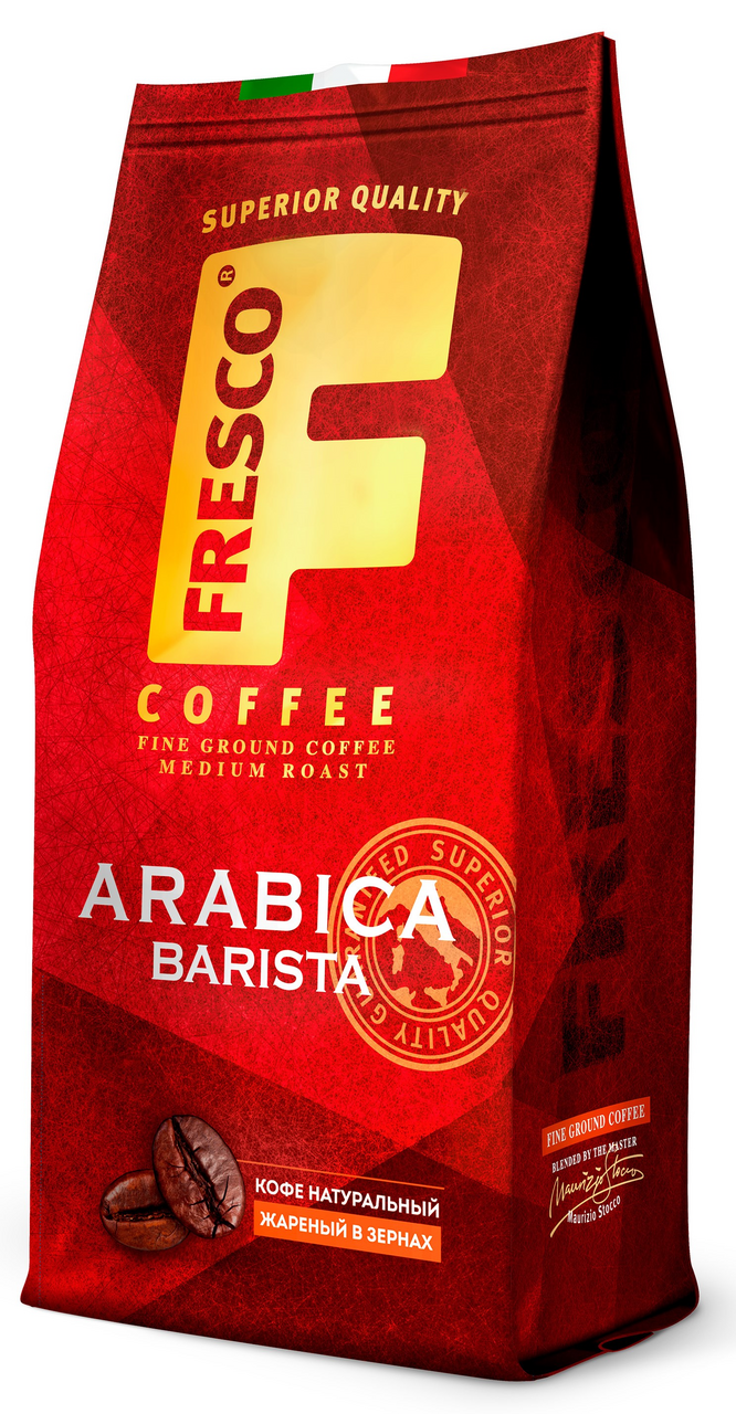 Изображение товара Кофе Fresco Arabica Barista зерновой 200г свежеобжаренный для заваривания