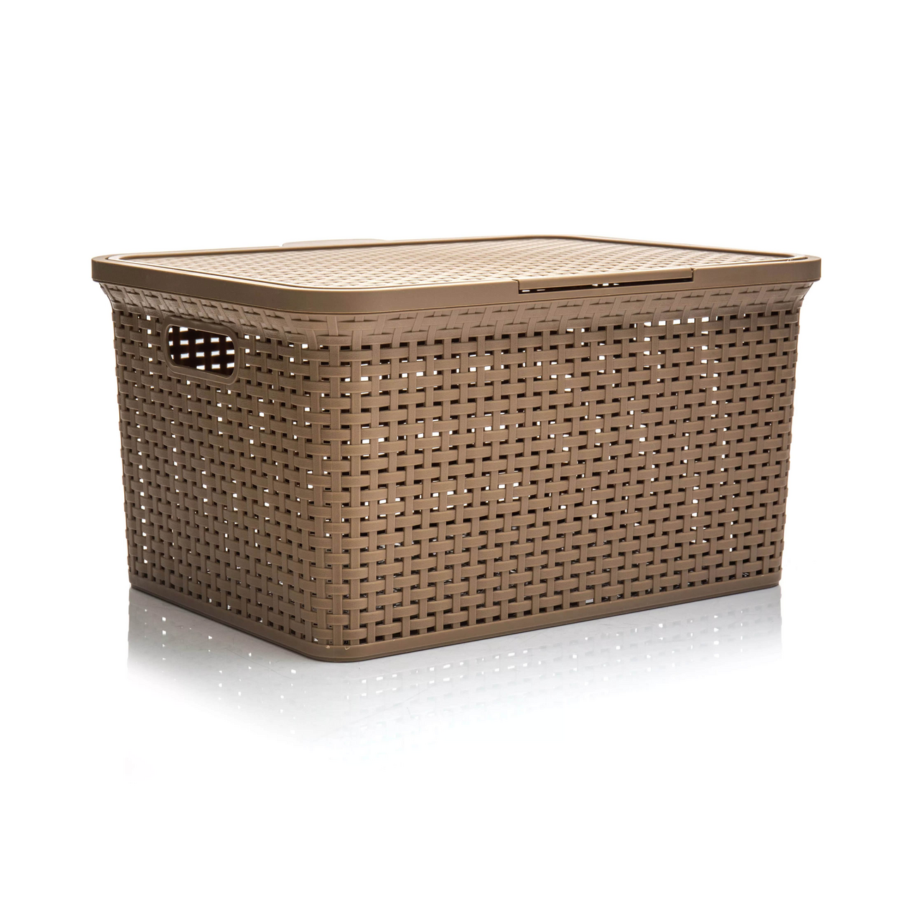 Ящик с крышкой Полимербыт Артлайн 30л, 24.5 х 34.5 х 46см