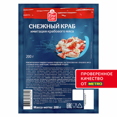 Fine Life Мясо крабовое имитация снежный краб, 200г