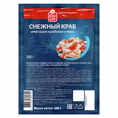 Fine Life Мясо крабовое имитация снежный краб, 200г