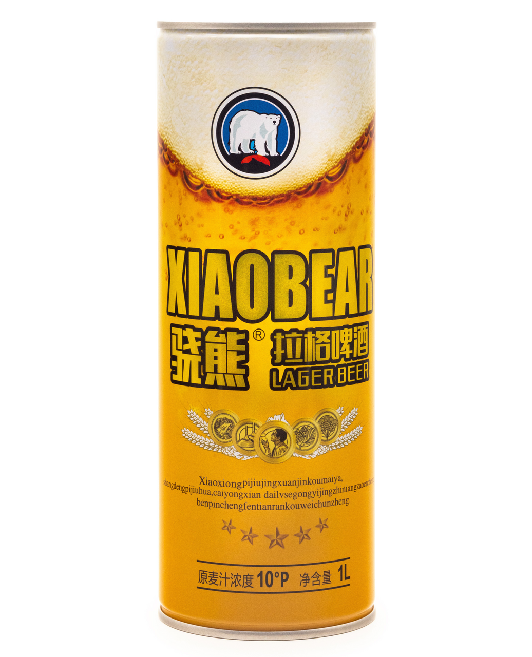 Изображение товара Пиво Xiao Bear Храбрый медведь лагер светлое фильтрованное 1л