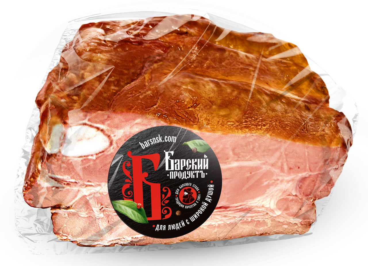 Ребрышки свиные Барский продукт копчено-вареные, ~350г