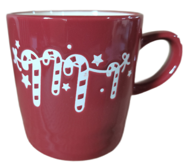 Изображение товара Кружка керамическая новогодняя 330 мл REMILING, красная с декором