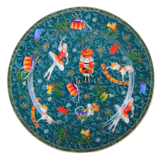 Тарелка обеденная Korall Щелкунчик зеленая, 24см