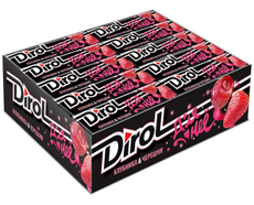 Жевательная резинка Dirol Клубника-Черешня без сахара со вкусом клубники и черешни, 14г x 720 шт