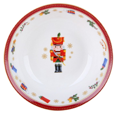 Салатник Korall Щелкунчик красный, 15см