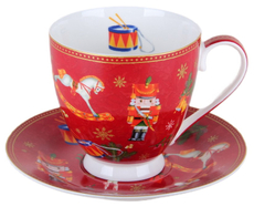 Чайная пара Korall Щелкунчик красная, 440мл