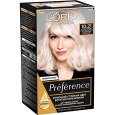 Краска для волос L'Oreal Preference 10.21 Стокгольм, 243мл