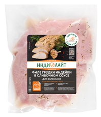 Филе грудки индейки Индилайт в сливочном соусе охлажденное, 800г