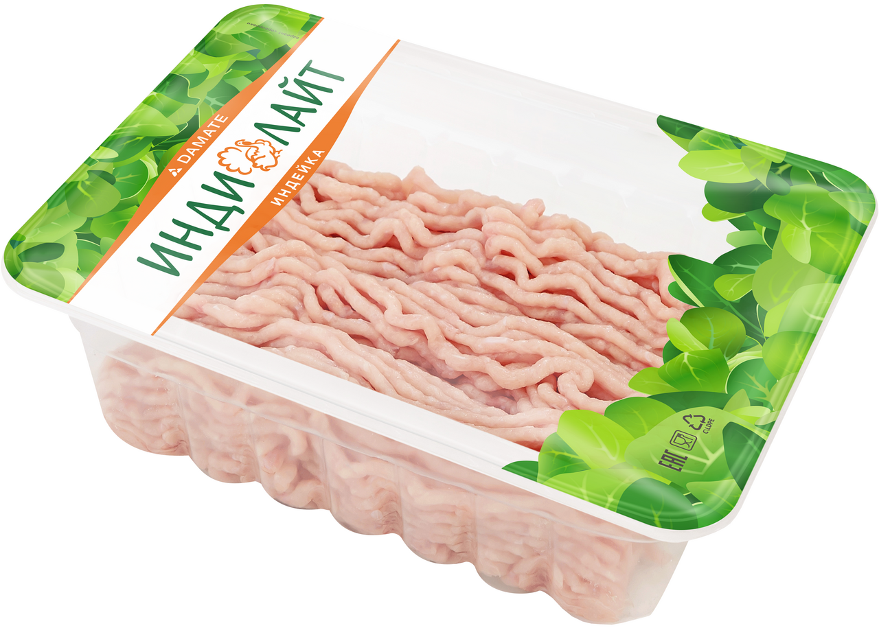 Фарш из филе грудки индейки Индилайт охлажденный, 450г