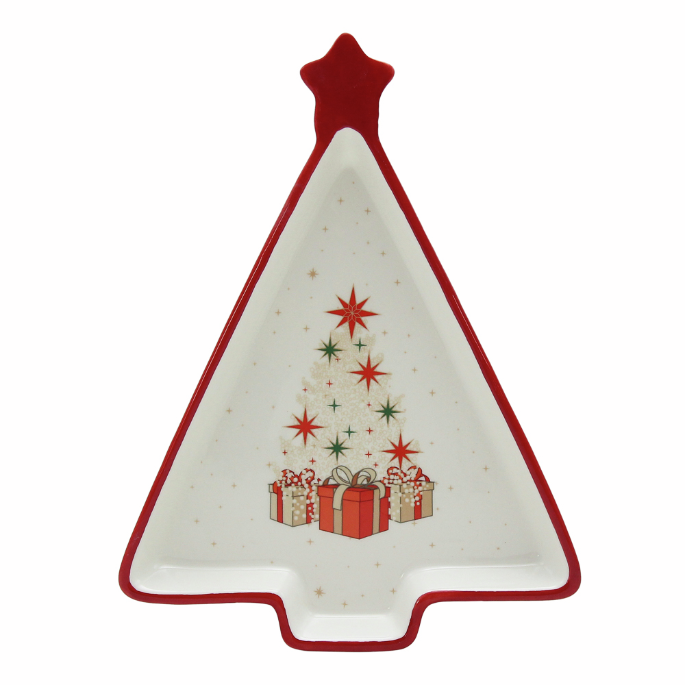 Изображение товара Блюдо Миллими Елочка 21x16x2.5см керамическое украшение сервировки