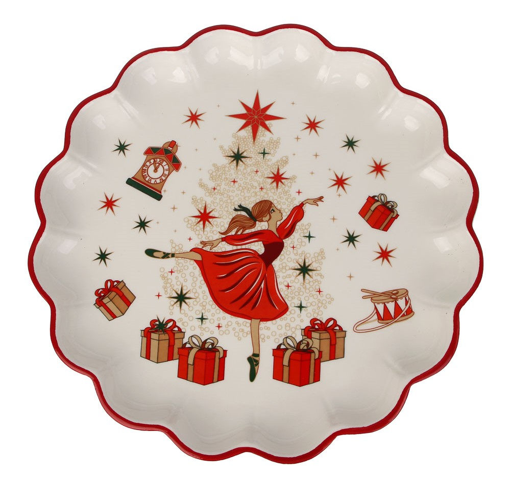 Изображение товара Блюдо Millimi круглое 25 см для подачи закусок и десертов