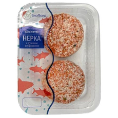 Котлеты из тунца и нерки с брокколи охлажденные, 200г