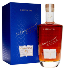 Коньяк Н.Некрасов КС 15 лет в подарочной упаковке, 0.7л