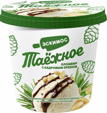 Мороженое пломбир Эскимос Таежное кедровый орех 15%, 270г