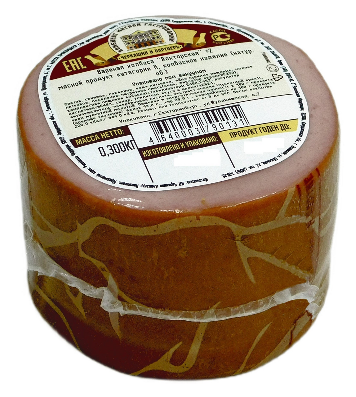 Колбаса Черкашин и Партнеръ Докторская вареная, 300г