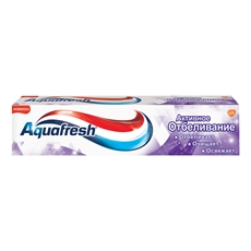 Зубная паста Aquafresh Активное отбеливание отбеливающая для защиты от кариеса с фтором, 100мл
