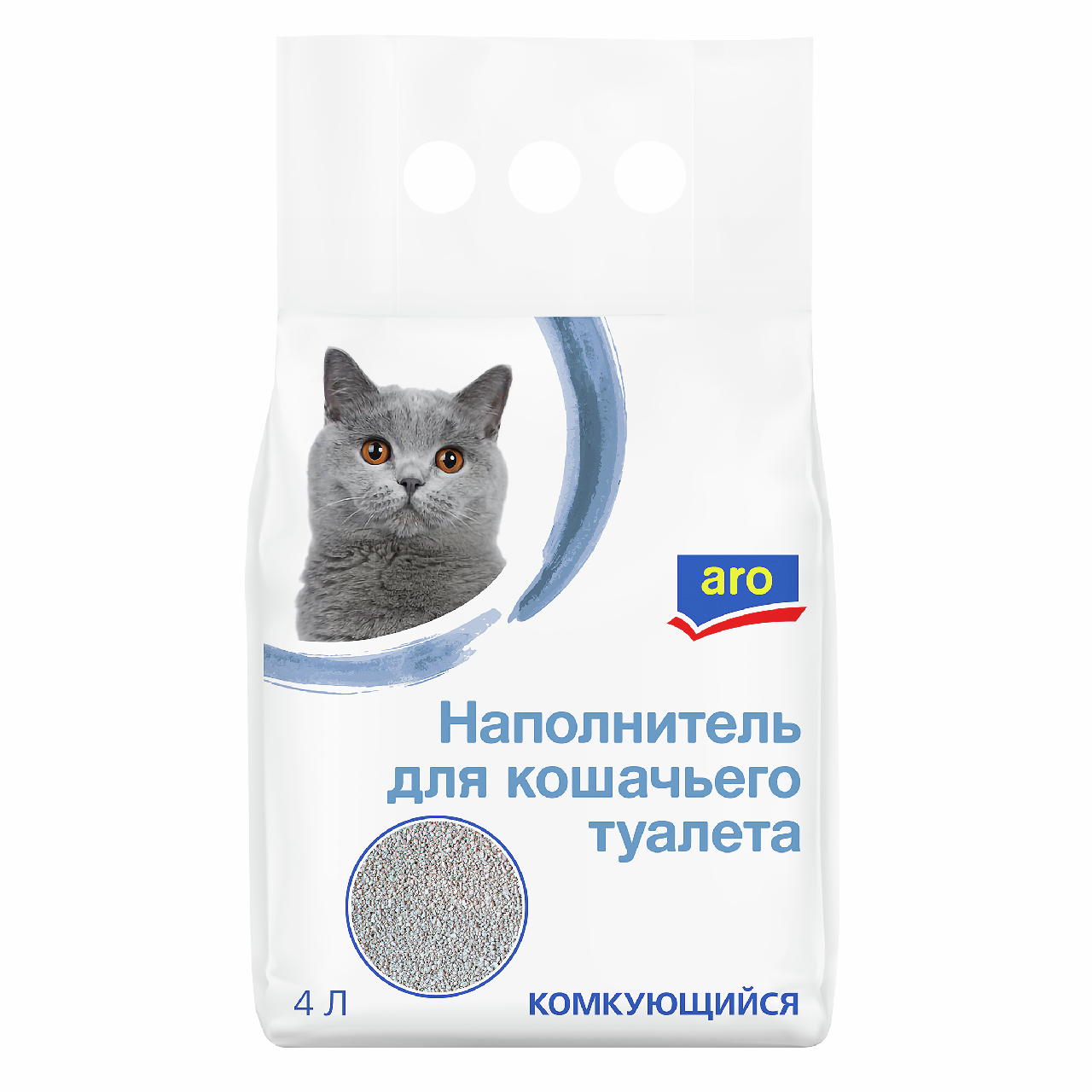 aro Наполнитель для кошачьего туалета комкующийся, 4л