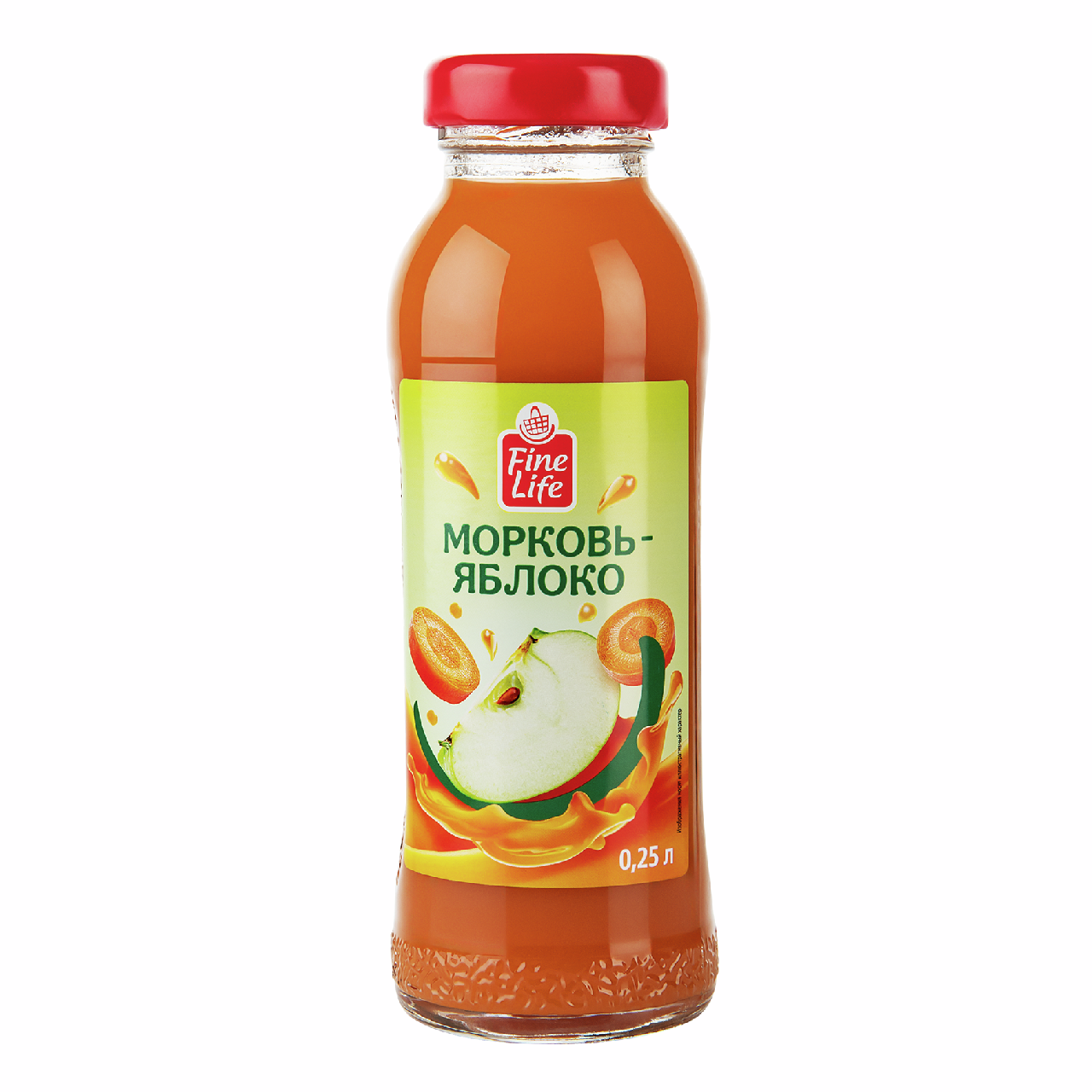 Fine Life Нектар морковь и яблоко, 250мл