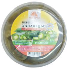 Перец халапеньо Алые паруса маринованный резаный, 500г