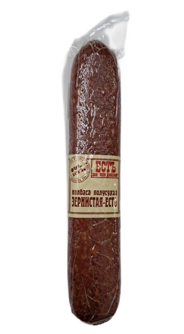 Колбаса Естъ Зернистая сырокопченая, ~500г