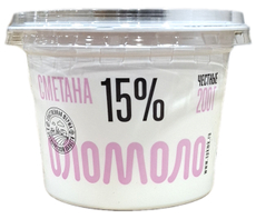 Сметана Оломоло 15%, 200г