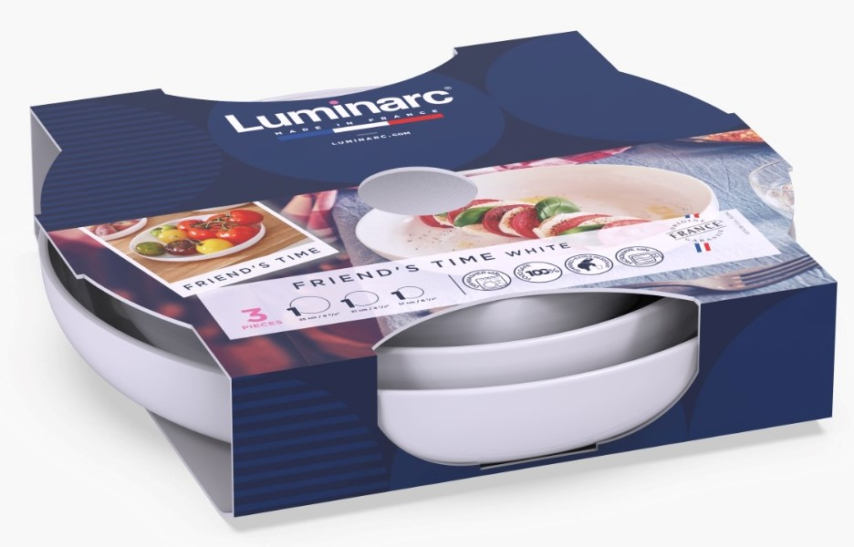 Изображение товара Набор блюд для сервировки LUM FRIENDS 17 см 21 см 25 см Франция