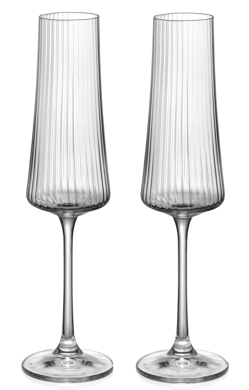 Изображение товара Бокал для шампанского Crystalex Extra Optic 2 шт 210 мл из Чехии
