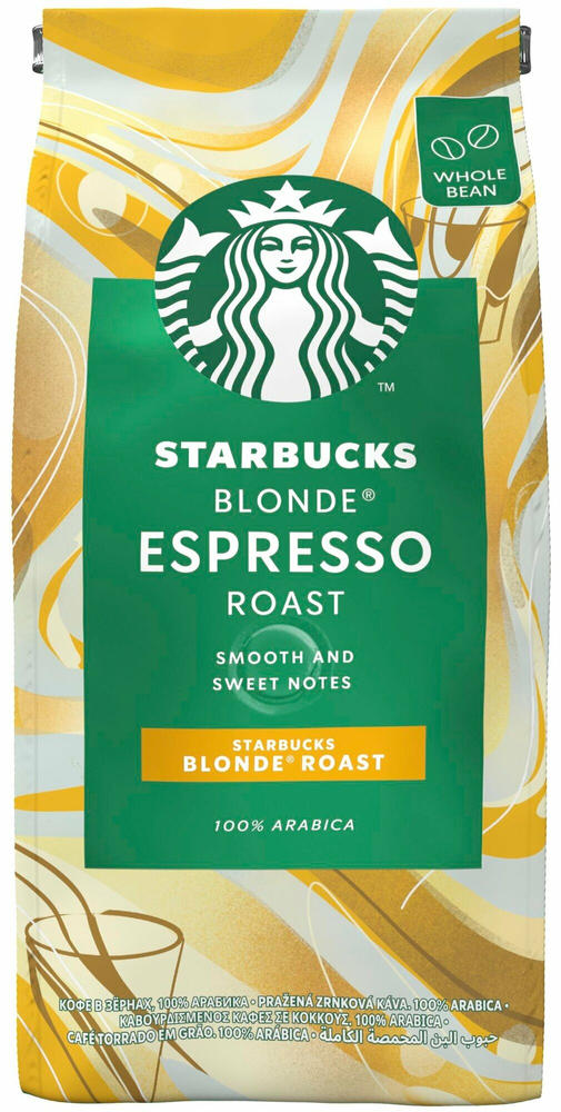 Кофе Starbucks Blonde Espresso Roast зерновой, 450г