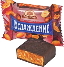 Конфеты Бабаевский Наслаждение шоколадные с орехами и мягкой карамелью