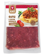 Фарш говяжий AMT Соус болоньезе охлажденный, ~1кг
