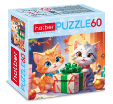 Пазлы для детей Hatber Забавные котики 60 элементов А5ф, 165 x 230мм
