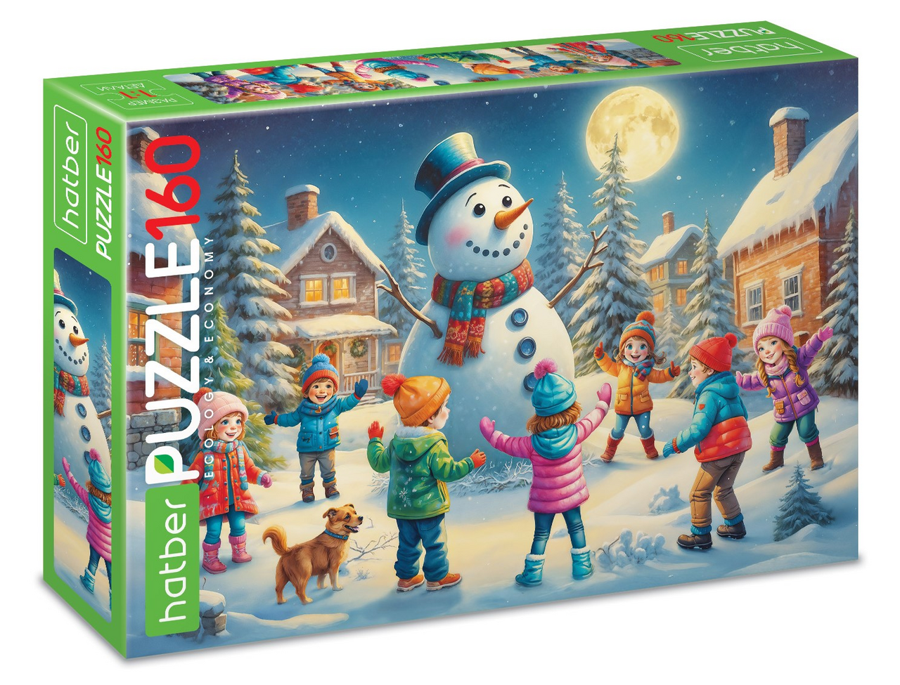 Пазлы для детей Hatber Зимние каникулы 160 элементов А4ф, 330 x 220мм