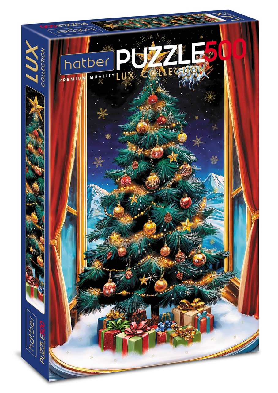 Пазлы для детей Hatber Новогоднее чудо Lux 500 элементов А2ф, 330 x 480мл