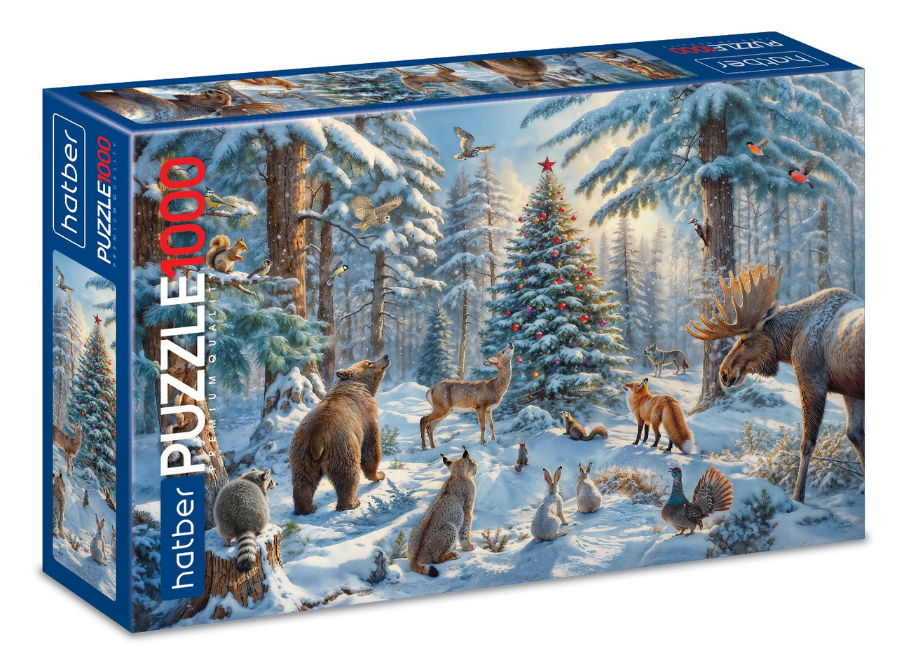 Пазлы Hatber Сказочный лес 1000 элементов А2ф, 480 x 680мм
