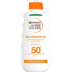 Молочко солнцезащитное Garnier Ambre Solaire Защита и увлажнение SPF50, 200мл