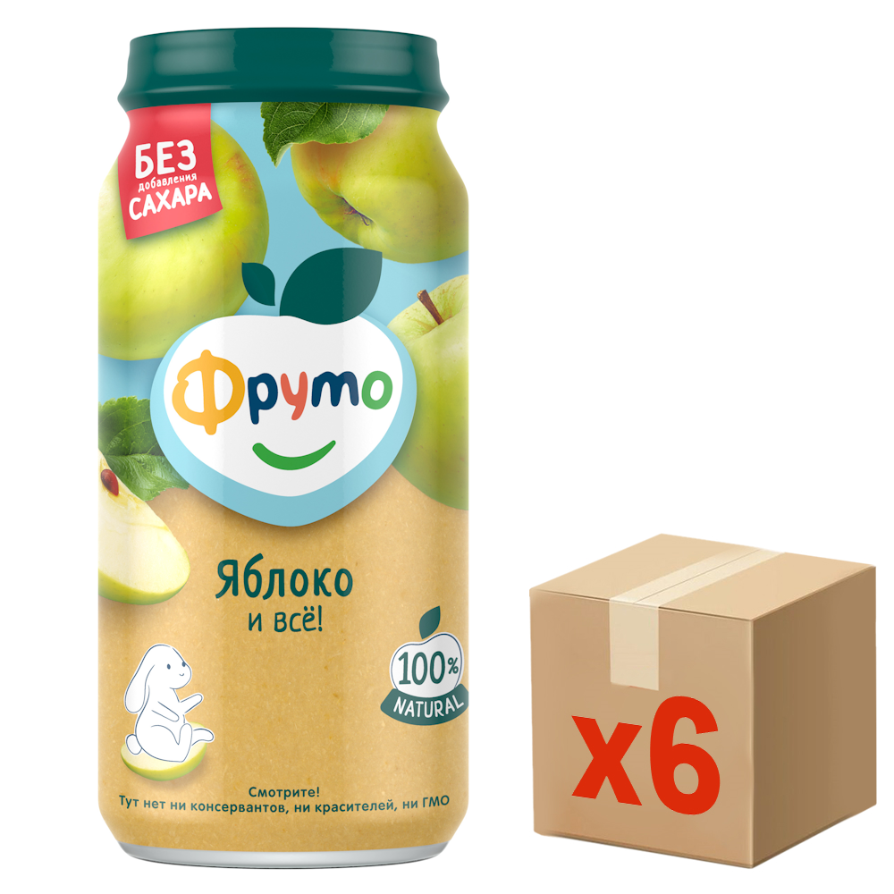 Пюре Фруто Из яблок с 4 месяцев, 250г