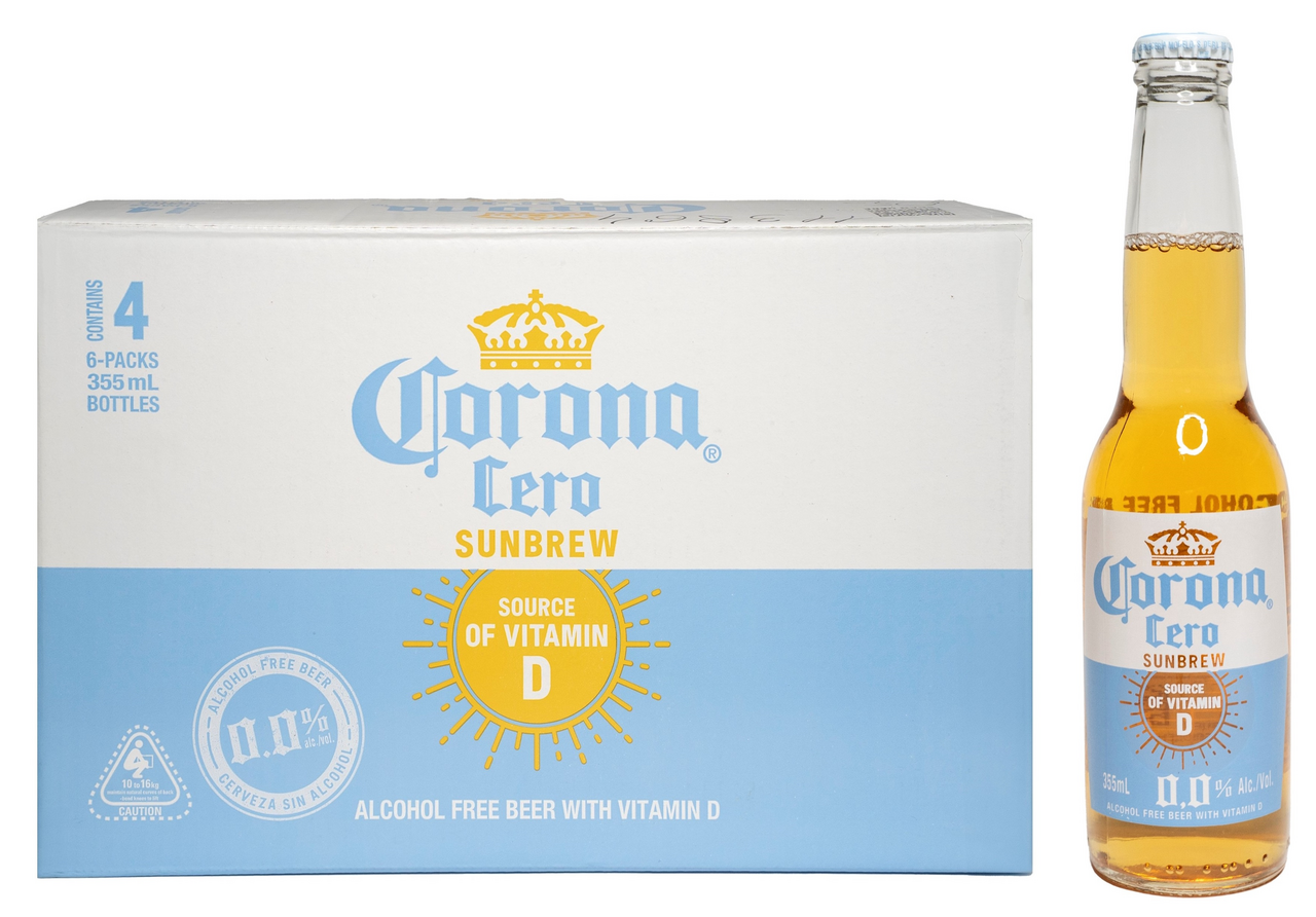 Изображение товара Corona Cero безалкогольное пиво, 0. 355л, 24 шт - мексиканский вкус
