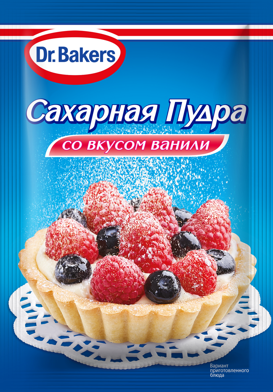 Сахарная пудра Dr.Bakers со вкусом ванили, 80г