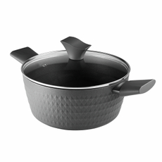 Кастрюля с крышкой Polaris Kontur 24C кованый алюминий 4.2л, 24см