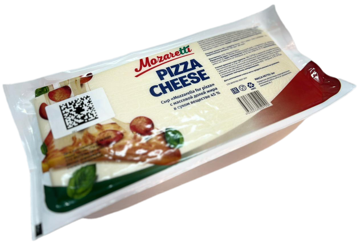 Сыр Mozaretti Mozarella for pizza 45%, ~3кг