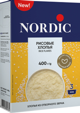 Хлопья рисовые Nordic 400г